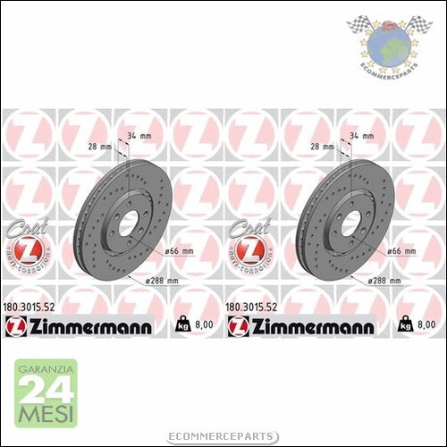 Kit dischi freno zimmermann - dischi,