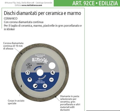 Disco diamantato per