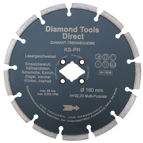 Disco diamante 180 - mm, abrasivo